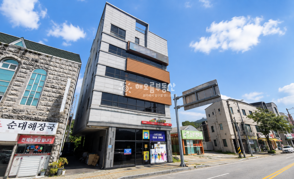 강원 원주시 흥업면 흥업리 554-10 흥업지구 대로변 노출성과 만실 월세 680만 원이 기대되는 상가주택 매매 매물번호 17100 사진 1