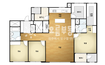 강원 원주시 관설동 1805 104동 84A! 탑층 남동향 · 풀옵션급 구성 · 빠른입주 매매 매물번호 15633 사진 5