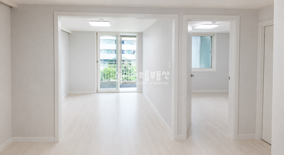 강원 원주시 관설동 1713-2 801동 샷시제외 올리모델링 l 중문O l 에어컨O 전세 매물번호 17227 사진 2